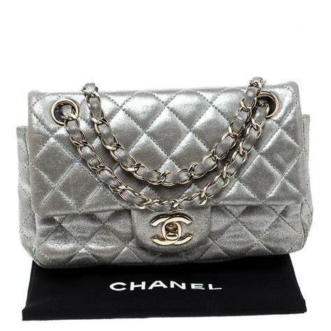 chanel silver mini bag|chanel mini bag price.